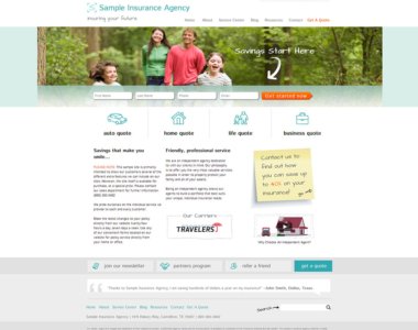 Insurance Agency Website Design 7