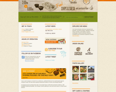 Restaurant Website Design 12