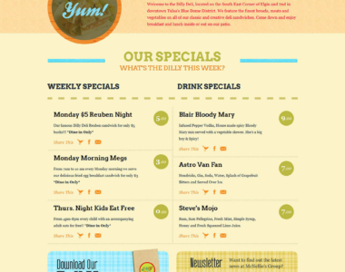 Restaurant Website Design 5